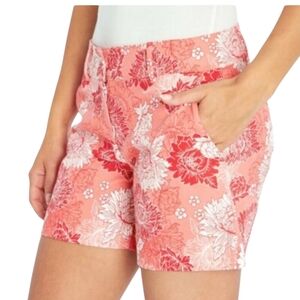 Isaac Mizrahi Coral Floral Shorts